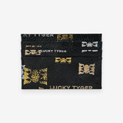Tarjetero Estampado de Cuero Lichi - LUCKY TYGER
