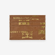 Tarjetero Estampado de Cuero Lichi - LUCKY TYGER