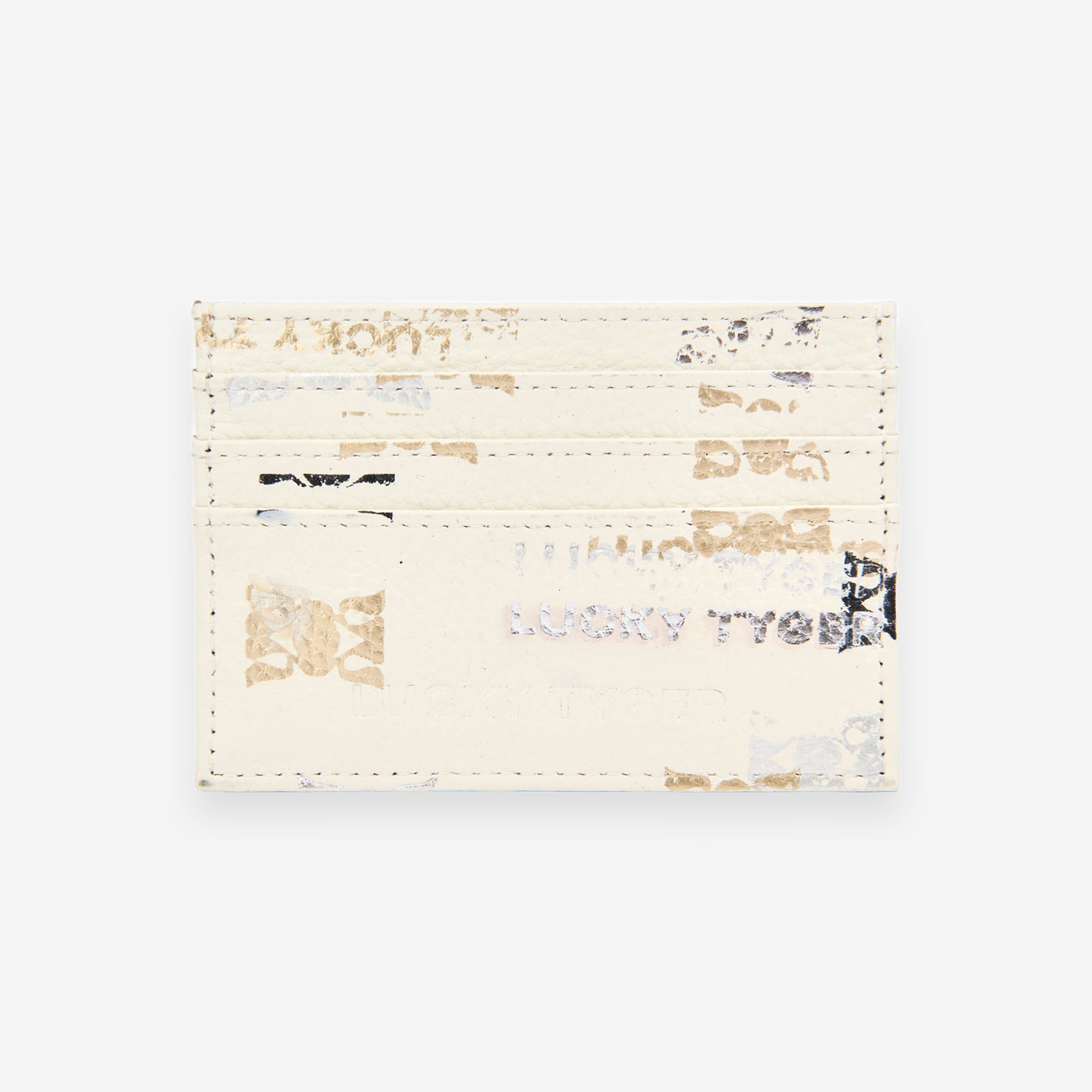 Tarjetero Estampado de Cuero Lichi - LUCKY TYGER