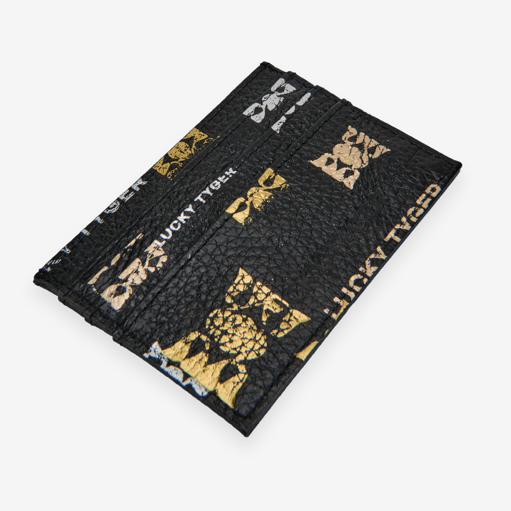 Tarjetero Estampado de Cuero Lichi - LUCKY TYGER