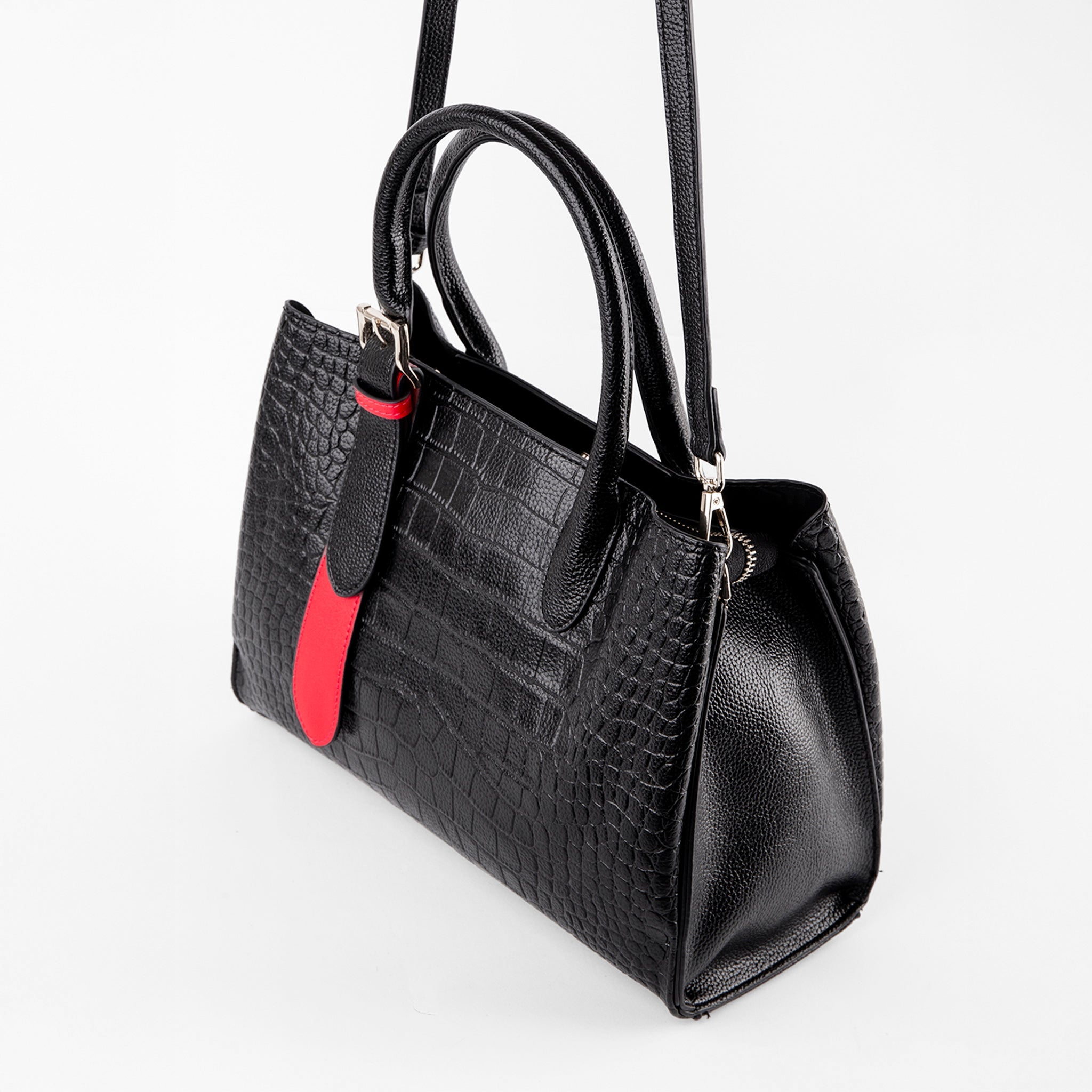 Top Handle Croco Rouge - LUCKY TYGER