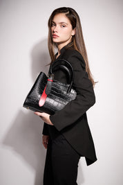 Top Handle Croco Rouge - Tote Bags | LUCKY TYGER