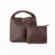 Trenza Tote Bag Mediana Piel Vegana - Tote Bags | LUCKY TYGER